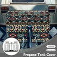 thumbnail image 3 of Yuyamidu Aztec Western Geometric RV Propane Tank Cover, Weather Resistant Gas Cylinder Cover Dual 40lb, Protects Propane Tanks During Travel, Waterproof RV Accessory, 3 of 8