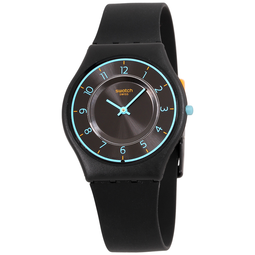 Swatch - Swatch Skin Troposphere Black Dial Silicone Strap Ladies Watch 