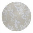 thumbnail image 2 of Lintex Linens Grapevine Indoor/Outdoor Vinyl Tablecloth Ivory 60"x84" Oval Oval, 2 of 5