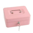thumbnail image 2 of EHJRE Metal Cash Box with Lock Case Container with Keys for Kids Girls Boys Prizes Pink, 2 of 9