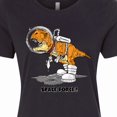 thumbnail image 4 of Inktastic Space Force Dinosaur Astronaut Women's T-Shirt, 4 of 5