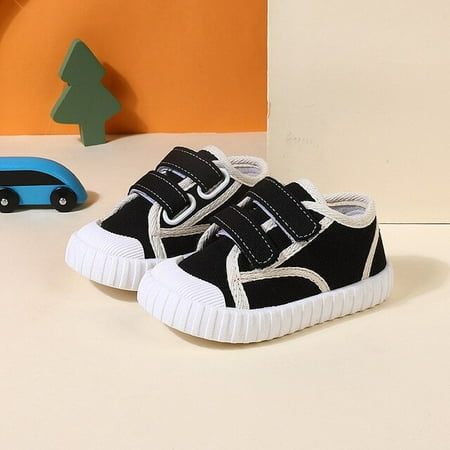 

DancePeanut Children Boys Breathable Flat Canvas Shoes Kids Girls Spring Autumn Fashion Sneakers Hook & Loop Sports Shoes Size21-32
