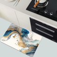 thumbnail image 5 of Diatomaceous Earth Bath Mat,Natural Blue and Gold Marble Non-Slip Volume Super Absorbent Fast Drying Eco-Friendly Easy to Clean for Bathroom Kitchen Door mat 20×31Inch (50 * 80cm), 5 of 6