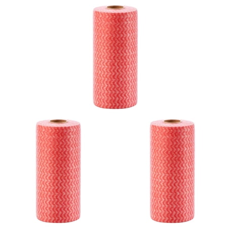 3 Rolls Reusable Dish Cloths Roll - 150 Count Disposable Cleaning Towels Quick-Dry Kitchen Rags for Washing Dishes Surfaces Bathroom & Car Heavy Duty Cleaning Wipes & Cloths