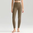 thumbnail image 6 of COMVALUE Buttery Soft Leggings for Women - High Waisted Tummy Control No See Through Workout Yoga Cycling Tights Pants Coffee XL, 6 of 9