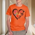 thumbnail image 5 of Zylanna Men's T-Shirts Tee, Short Sleeve Crew Neck Heart Print Summer Fashion Tops for Mens Black, 5 of 6