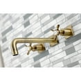 thumbnail image 3 of Kingston Brass KS6023BEX Essex Two-Handle Wall Mount Roman Tub Faucet, Antique Brass, 3 of 7