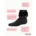 thumbnail image 3 of MeMoi  Silky Side Bow Anklet Socks - Girls - Female, 10, Black, 3 of 12