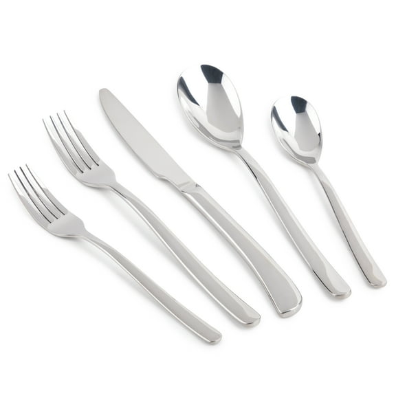 Thyme & Table 20-Piece Royal Stainless Steel Flatware Set, Stainless