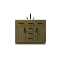 Elegant Kitchen and Bath Alden 42 Inch Single Bathroom Vanity In Chestnut Brown