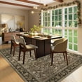 thumbnail image 3 of BERTHMEER 4'x6' Washable Brown Area Rugs for Bathroom Bedroom Entryway Kitchen Rugs Non Slip Vintage Traditional Dorm Office Oriental Carpets Tapis, 3 of 6