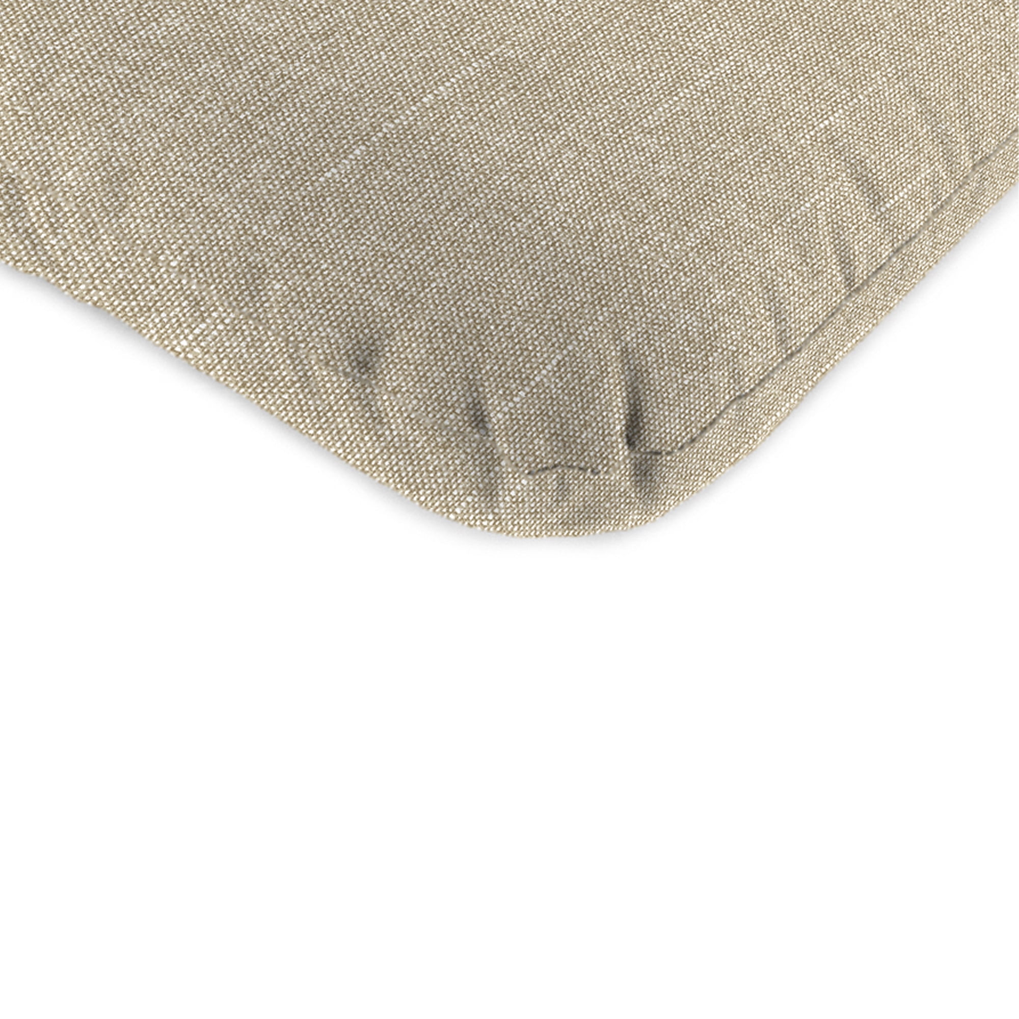 Jordan Manufacturing 22" x 45" Tory Bisque Knife Edge Outdoor Chair Cushion with Ties and Hanger Loop