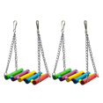 thumbnail image 2 of Bird Swing Stand Hanging Swing for Indoor Playtime Made of Bamboo and Wood Assorted Color for Entertainment 2Pcs, 2 of 3