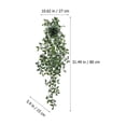 thumbnail image 2 of Houderco 3Ud Plantas Colgantes Artificiales En Maceta Con Hojas Para De Hogar Y Oficina, 2 of 7