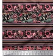 thumbnail image 1 of Soimoi Cotton Voile Fabric Stripe,Floral & Paisley Decorative Printed Fabric 1 Yard 56 Inch Wide, 1 of 1
