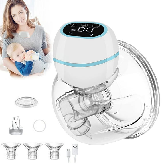 APPIE Wireless Wearable Breast Pump with Low Noise, Portable Electric breast pump hands free with 3 Mode and 9 Levels,Breastfeeding Breastpump With 4 Type Flange, J5, 1pack