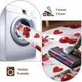 thumbnail image 6 of Summer Fruit Area Rugs 3x5 ft Watercolor Cherry Red Love Heart Polka Dot Bow Washable Rug Non Slip Indoor Carpet Absorbent Floor Mat for Living Room Bedroom Dining Room, 6 of 9