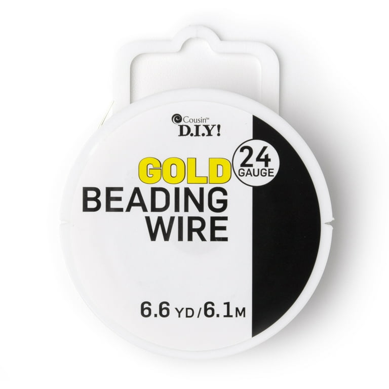 Cousin DIY 24 Gauge Metal Gold Finish Beading Wire 20 ft. 1 Each