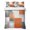 Orange Dark Gray Off White, variant on Queen Quilt Set 90''x96'', Green Orange Beige Boho Lightweight Bedspread Coverlet Set with 2 Pillow Shams, Retro Ethnic Tribal Abstract Art Breathable All Season Quilt Bedding for Bedroom/Guest Room