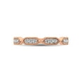 thumbnail image 2 of Beaded Style Band set with 1/6 Ctw Diamond in 14K Rose Gold, 2 of 4