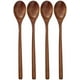 thumbnail image 1 of Cucharas de madera, 4 piezas de 9,25 pulgadas de cucharas de sopa de madera para comer, mezclar y revolver, cuchara de mango largo con utensilio de cocina de estilo japonés, cuchara de mesa ecológica, 1 of 6