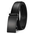 thumbnail image 1 of Cinturón Chaoren de piel con trinquete para hombre de 3,5 cm de ancho, color negro, 1 of 8