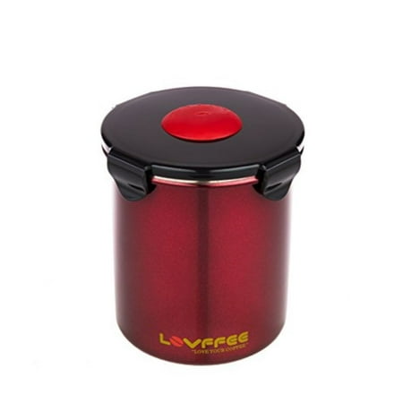Lovffee 1 Lb Coffee Storage Container Air Canister With Lovffee 1 Lb Coffee Storage Container Air Canister With Scoop Stainless Steel Ultimate
