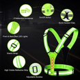 thumbnail image 2 of LED REFLECTIVE VEST, ADJUSTABLE RUNNING NIGHT SAFETY VEST, SAFETY GEAR LED LIGHT UP ORANGE, 2 of 2
