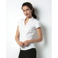 thumbnail image 3 of Kustom Kit Ladies Continental Blouse Mandarin Collar Cap Sleeve, 3 of 4