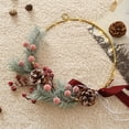 thumbnail image 1 of Colgante de Navidad con Luces Plantas de Conos para Puerta Decoración de Granja Accesorios de Fotografía Roja perfecl, 1 of 7
