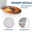 thumbnail image 5 of SEANATIVE Sunflower Horse Toilet Seat Covers for Bathroom Elongated Toilet Lid Covers Aesthetic Fall Oblong Toilet Seat Cover Washable Bathroom Decor Accessories, 5 of 6