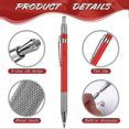 thumbnail image 4 of Welders Pencil with 12pcs Refills, Metal Marker Mechanical Welding Pencil Pipefitters, , Red, 4 of 5