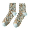thumbnail image 4 of Calcetines Harajuku con bordado Retro para mujer, medias de estilo real Kawaii con estampado Floral en relieve de Jacquard, medias de Lolita, 4 of 5