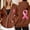 Brown, variant on KANG Women's Zip Up Hoodie Fleece Pullover Breast Cancer Awareness Month Long Sleeve Pocket Drawstring Casual Sweatshirt For Everyday Wear
