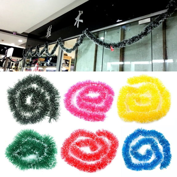 Dserhfy Tinsel Luxury Festival PVC Tinsel Brush Garland Christmas Tree Decorations