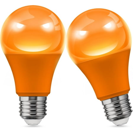 

LED Sleep Aid Amber Bulb Blue Light Blocking A19 9W (60W Equivalent) Dim Bulb 1800K Warm Bulb E26 Base 2 Pack