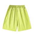 thumbnail image 3 of Men's Cargo Shorts with Multi-Pocket Elastic Waist Shorts Pants Drawstring Ripstop Straight Leg Cargo Shorts Loose Fit Hiking Outdoor Lightweight Work Beach Shorts,Green L, 3 of 3