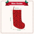 thumbnail image 3 of Lsque Ladybug Dotted Pattern 18 Inch Christmas Stockings, Festive Holiday Stocking for Christmas Decorations Holiday Decor, 3 of 7