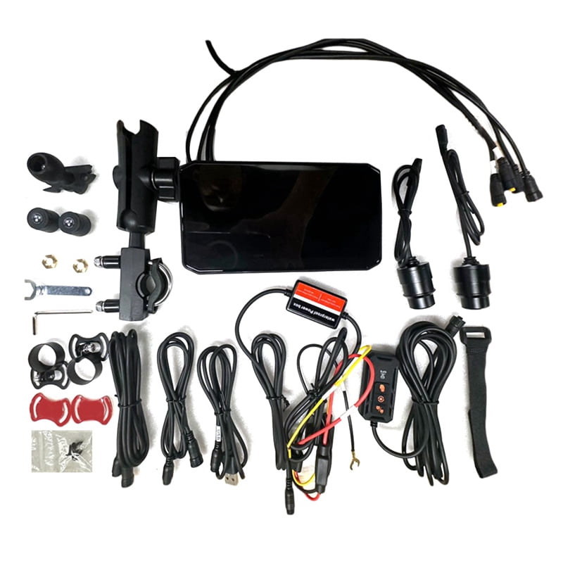 MG610 6.25inch Display Motorcycle Portable Navigator GPS WiFi Wireless CarPlay Android Auto Dual Camera Park Monito Kits