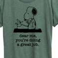 thumbnail image 3 of Peanuts - Dear Me Doing Great Job - Women's Short Sleeve Graphic T-Shirt, 3 of 7