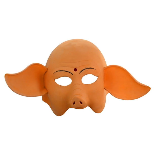 Máscara facial completa de látex con forma de cerdo para cosplay, para adultos
