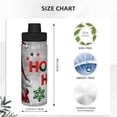 thumbnail image 3 of Pofeuu Cute Santa Print 18oz Sports Insulated Kettle Stainless Steel Vacuum Water Bottle Leakproof Sport Flask, 3 of 7