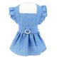 thumbnail image 1 of Vestido con arnés de mezclilla para perros pequeños y medianos, falda vaquera ajustable con anilla en D, ropa de verano para perros (azul claro), 1 of 6