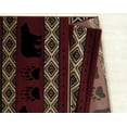 thumbnail image 4 of Woodside Bear Imprint Red Mat Rug, 4 of 5