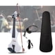 thumbnail image 3 of Sintonizador de Caja de Violín Eléctrico 4/4, Instrumentos de Cuerda de Tamaño Completo, Conjunto de Violín Eléctrico Acústico, Práctica de Rendimient blanco Gloria violín eléctrico, 3 of 9