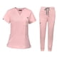 thumbnail image 5 of Uniforme de enfermera,Conjunto de uniforme de enfermera,pantalón largo,parte e inferior del uniforme,Traje de trabajo de enfermera para mujer,ropa de trabajo para spa y peluquería de, 5 of 8