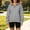Gray, variant on Asgosdo Women Oversized Sweatshirts Quarter Zip Long Sleeve Solid Color Casual Soft Pullover Fall Tops
