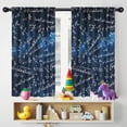 thumbnail image 5 of Blackout Kids Curtains,Math Equations Algebra Formulas Blue Pattern Childrens Insulated Curtains Set Of 2,Bedroom Essentials,Toddler Room Decor 42"x54", 5 of 5