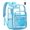 Light Blue, variant on Clear Backpack with TSA Lock, Heavy Duty Transparent See Through Clear Bookbag for College, Work, Travel, Casual , Orange