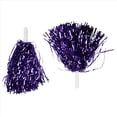 thumbnail image 4 of 72 Piezas Pompones de Porristas de Papel MetáLico Pompones de Animadora con Manejar de PláStico para Adultos NiñOs Porristas Fiesta PúRpura, 4 of 9